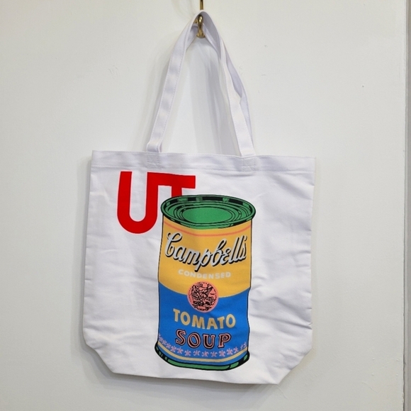 [BNIB] Uniqlo Andy Warhol Campbell Soup Can Cotton Canvas Tote Bag - Picture 2 of 10